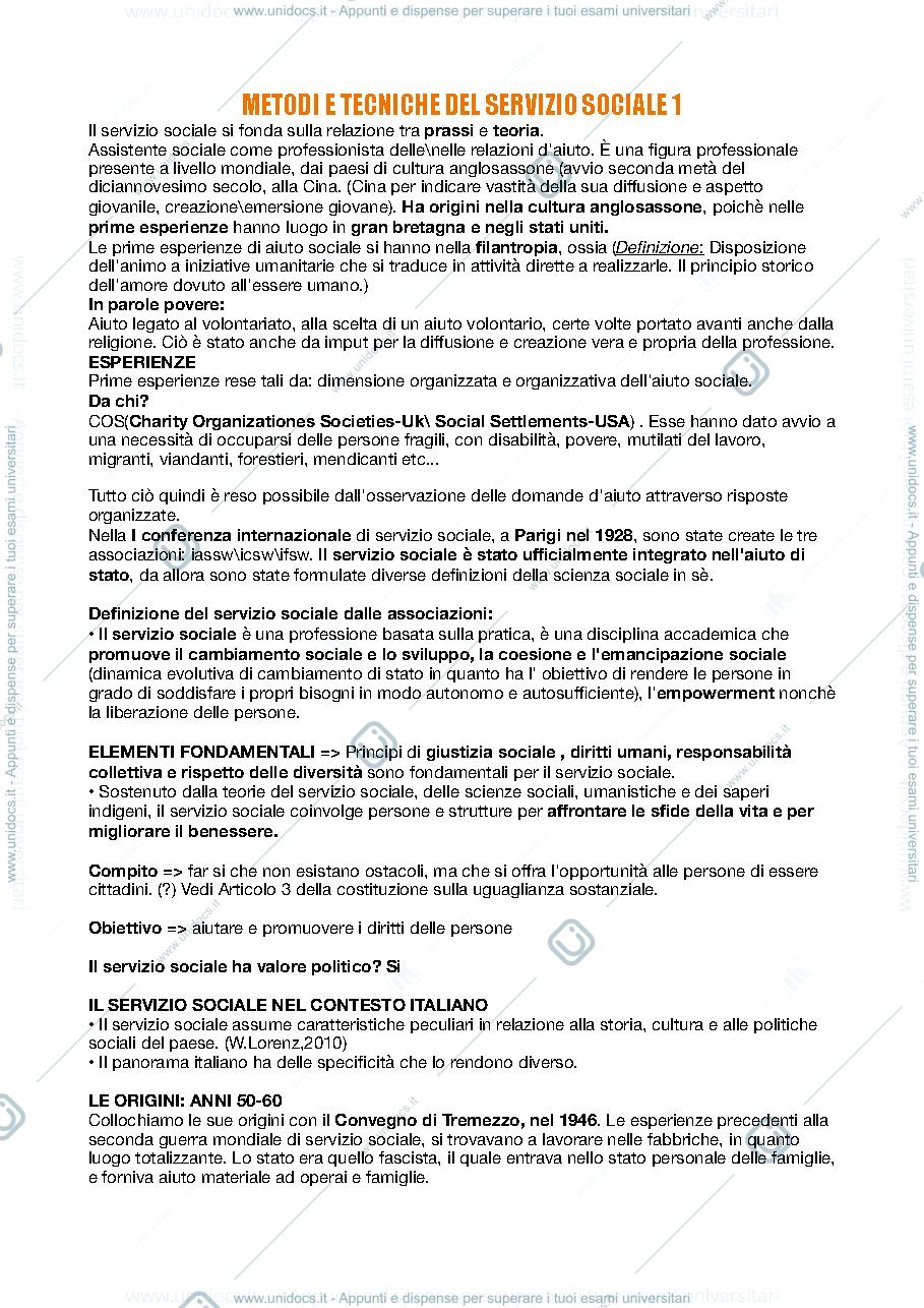 Anteprima pagina 1 — Metodo e tecniche 1
