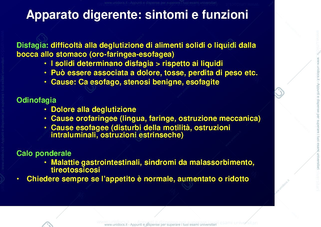 Anteprima pagina 1 — Apparato digerente