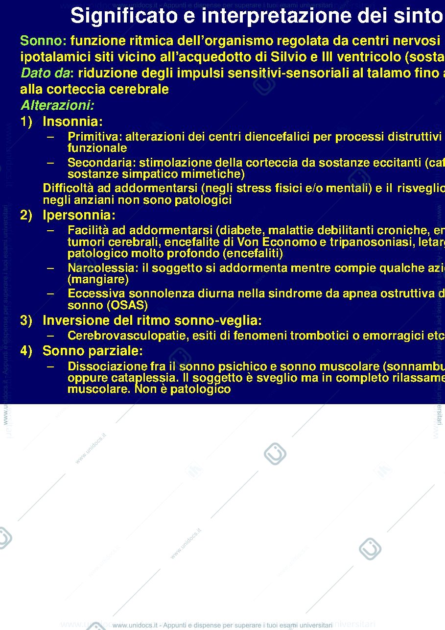 Anteprima pagina 1 — Significato e interpretazione dei sintomi