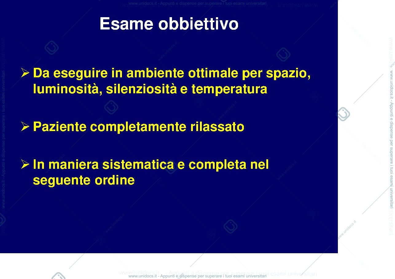 Anteprima pagina 1 — Esame obbiettivo