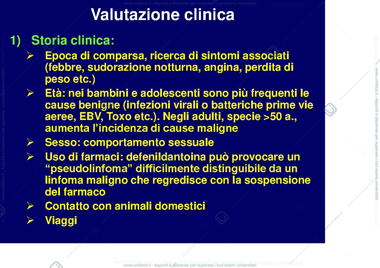 Anteprima pagina 2 — Linfoadenopatia