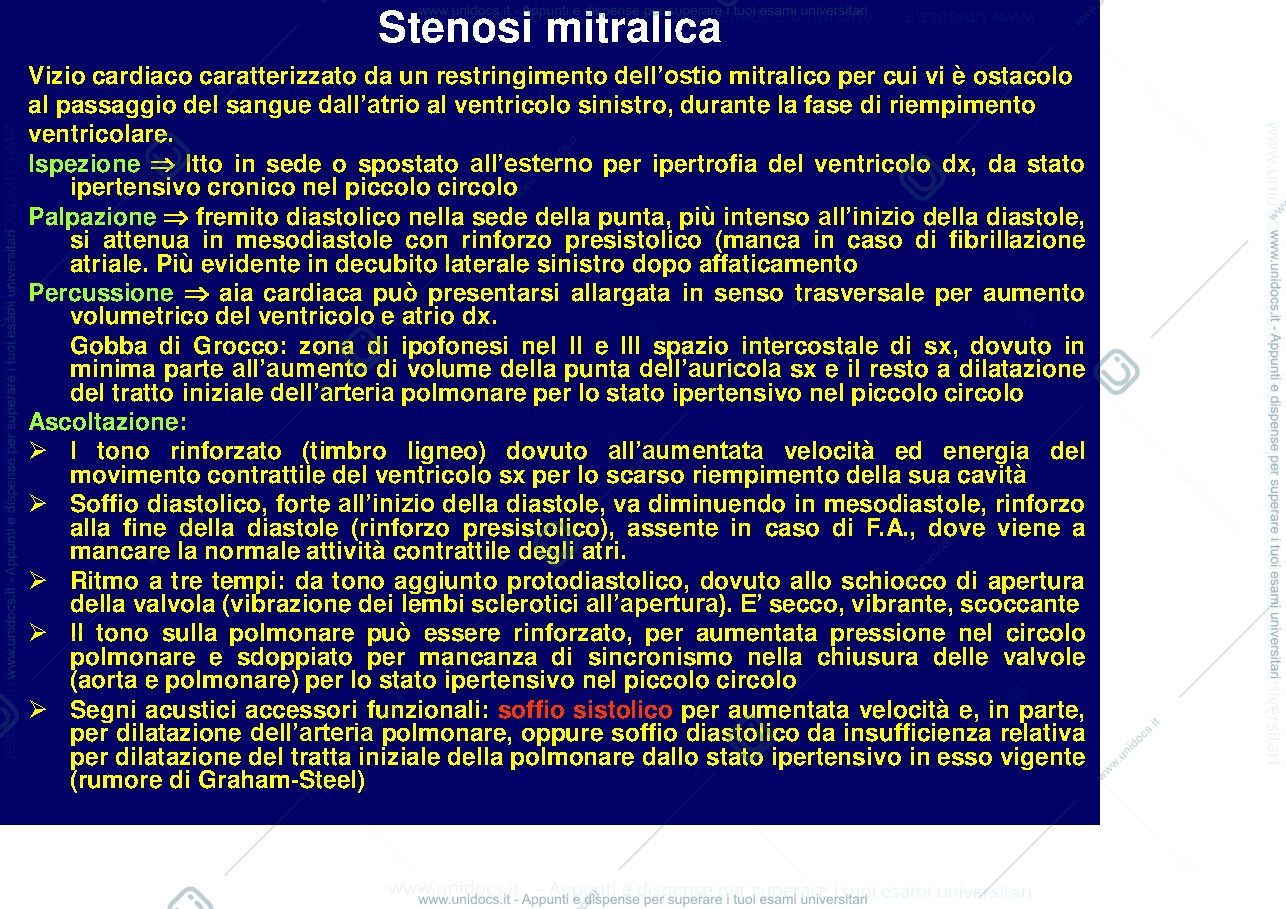 Anteprima pagina 1 — Stenosi mitralica+insufficienza