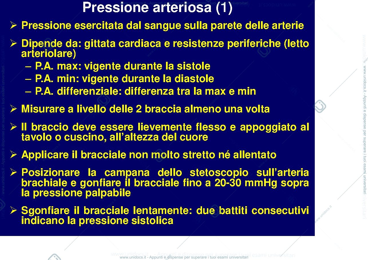 Anteprima pagina 1 — Pressione arteriosa