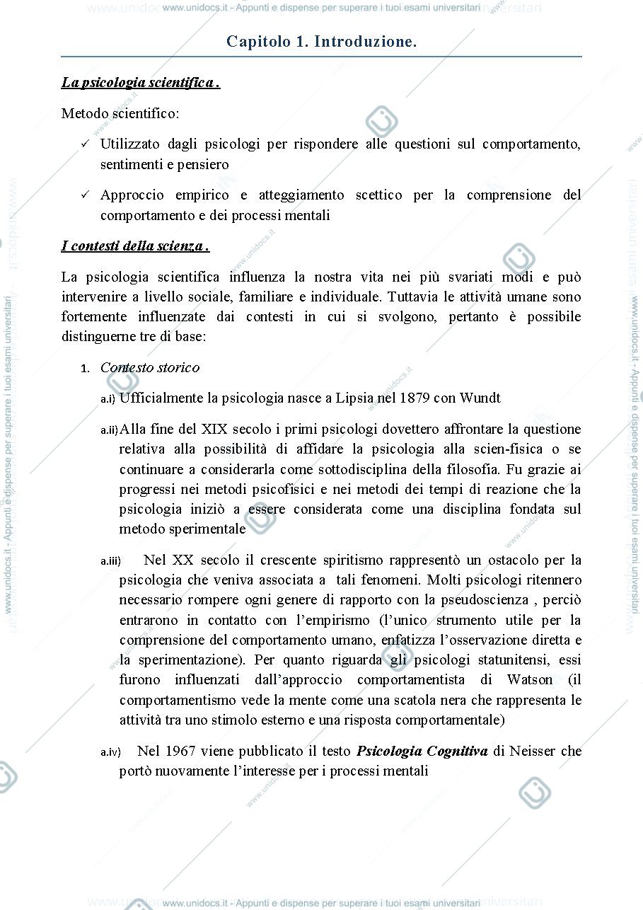 Anteprima pagina 1 — Metodologia della ricerca in psicologia