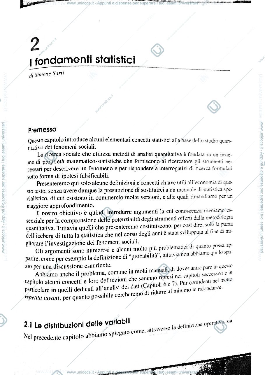 Anteprima pagina 1 — Analisi secondaria 