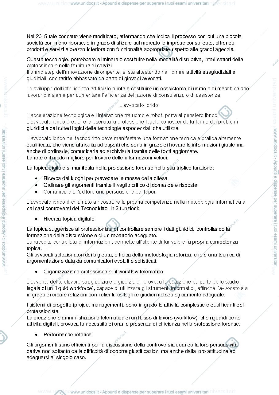 Anteprima pagina 2 — METODOLOGIA INFORMATICA E GIURIDICA
