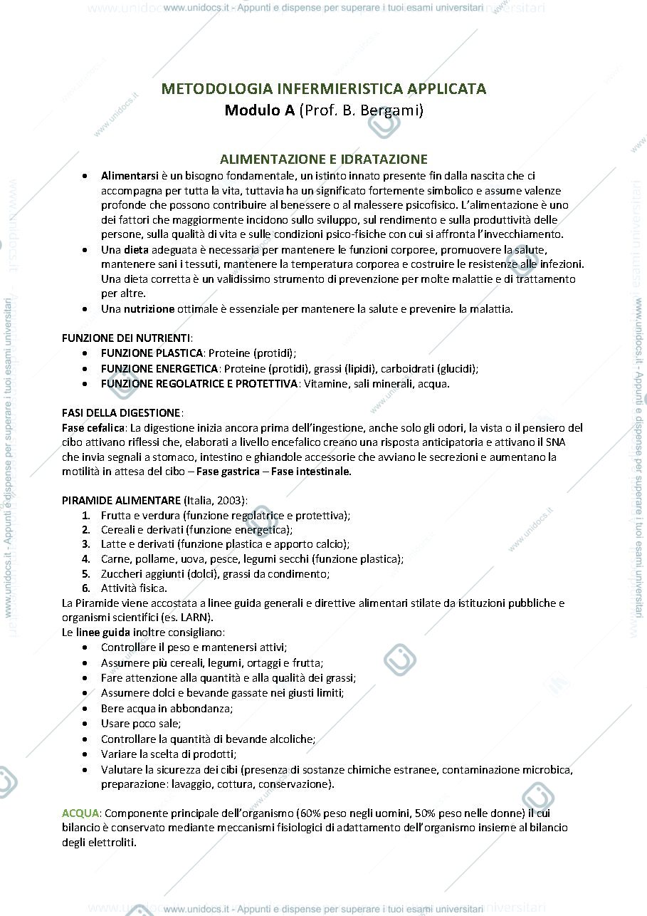 Anteprima pagina 2 — Appunti Metodologia A