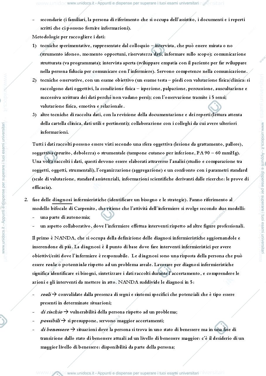 Anteprima pagina 3 — Metodologia infermieristica