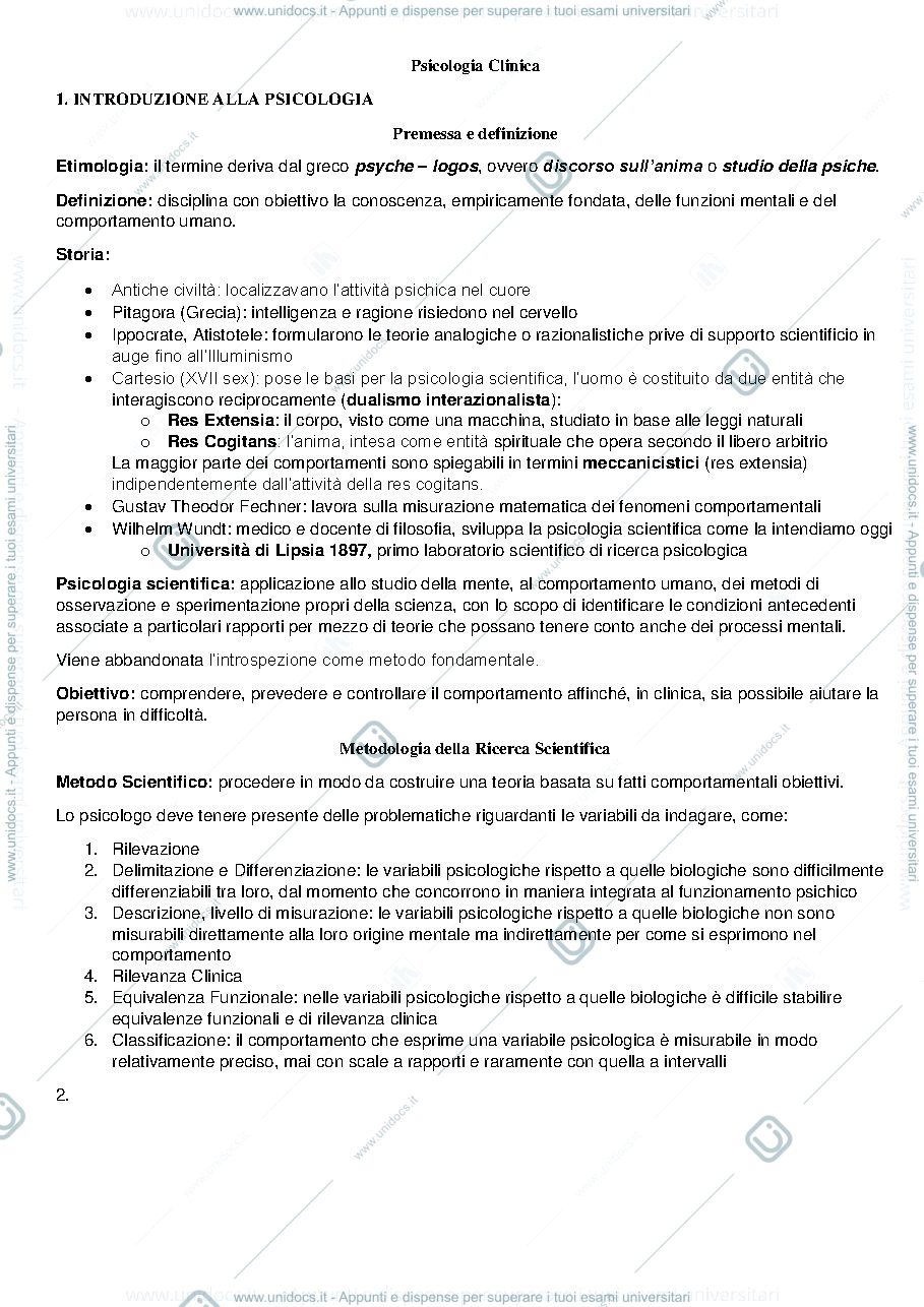 Anteprima pagina 1 — Psicologia Clinica e Antropologia