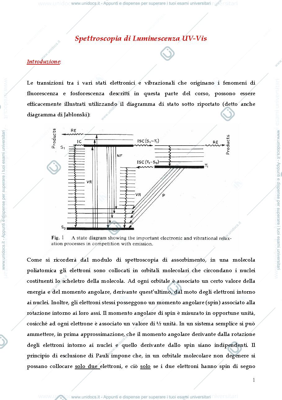 Anteprima pagina 1 — FLUORESCENZA