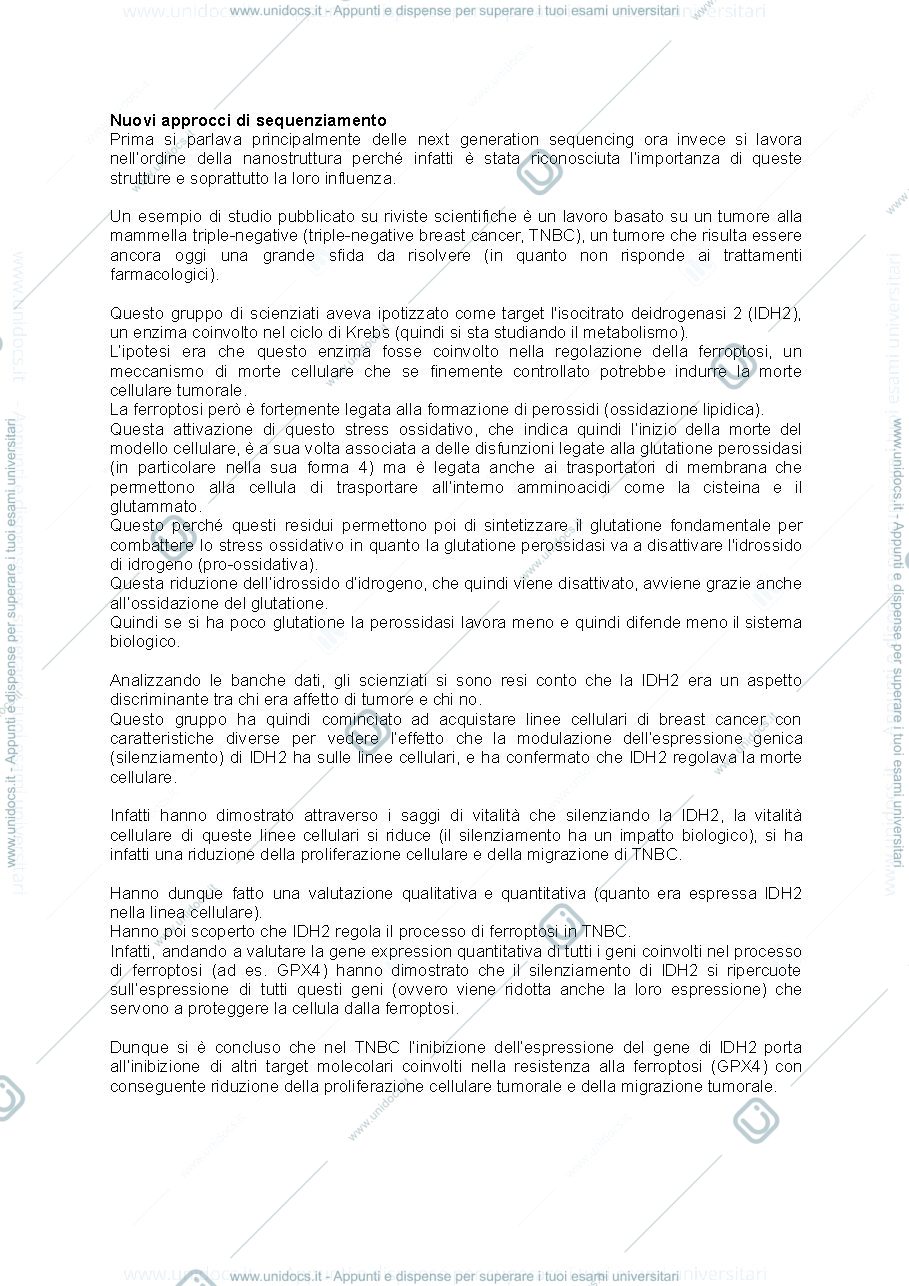 Anteprima pagina 2 — METODOLOGIE BIOCHIMICHE