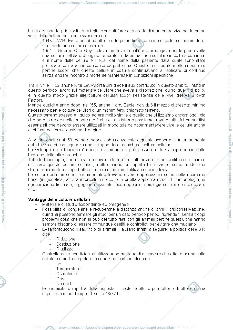 Anteprima pagina 2 — METODOLOGIE CELLULARI