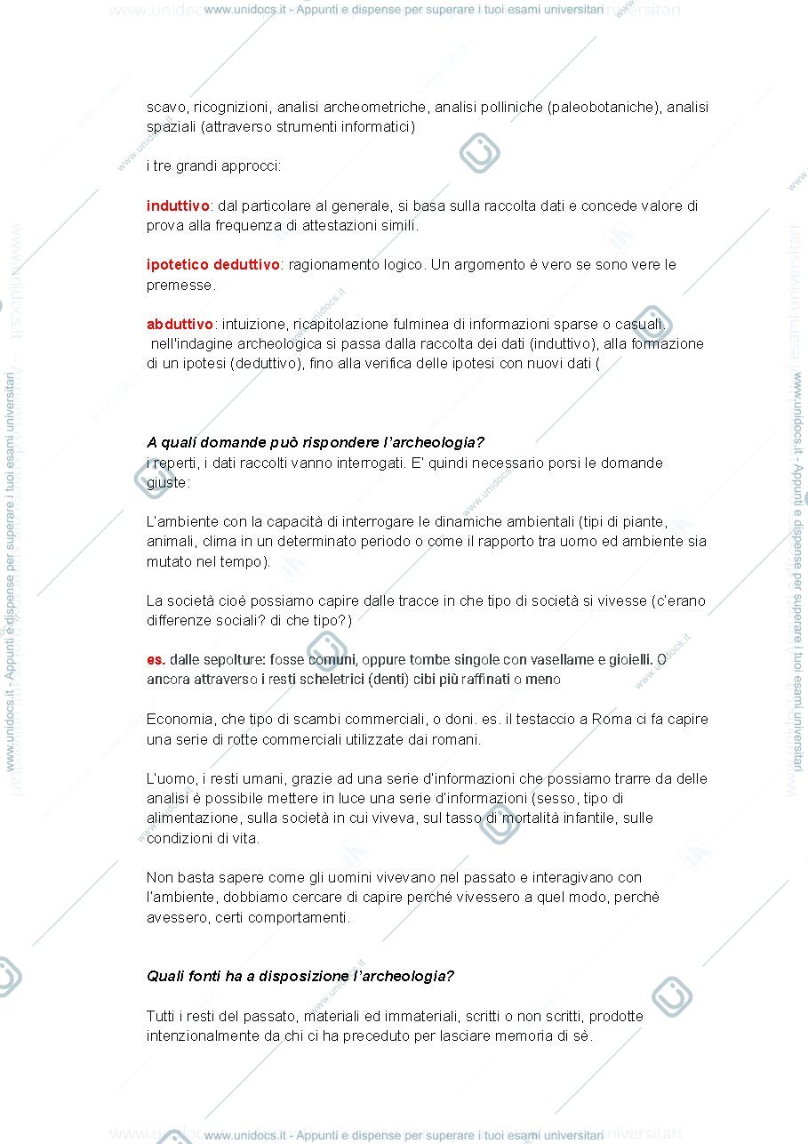 Anteprima pagina 2 — Metodologie della ricerca archeologica - Lezione sui resti umani