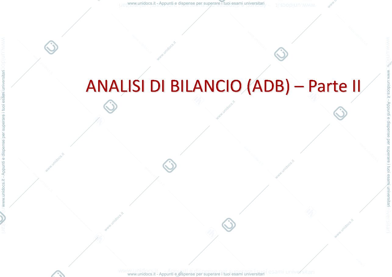 Anteprima pagina 2 — analisi di bilancio