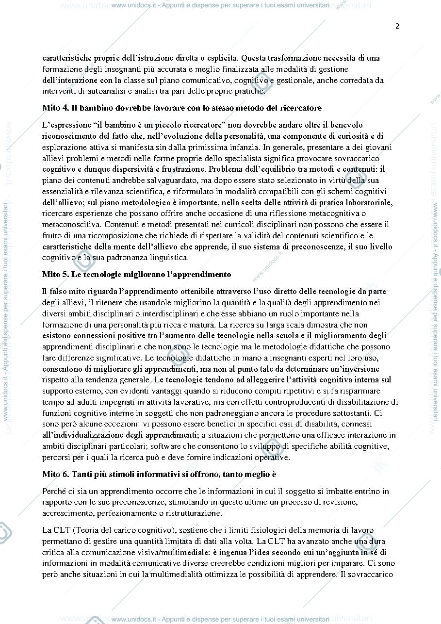 Anteprima pagina 2 — Dieci falsi miti e dieci regole per insegnare bene 