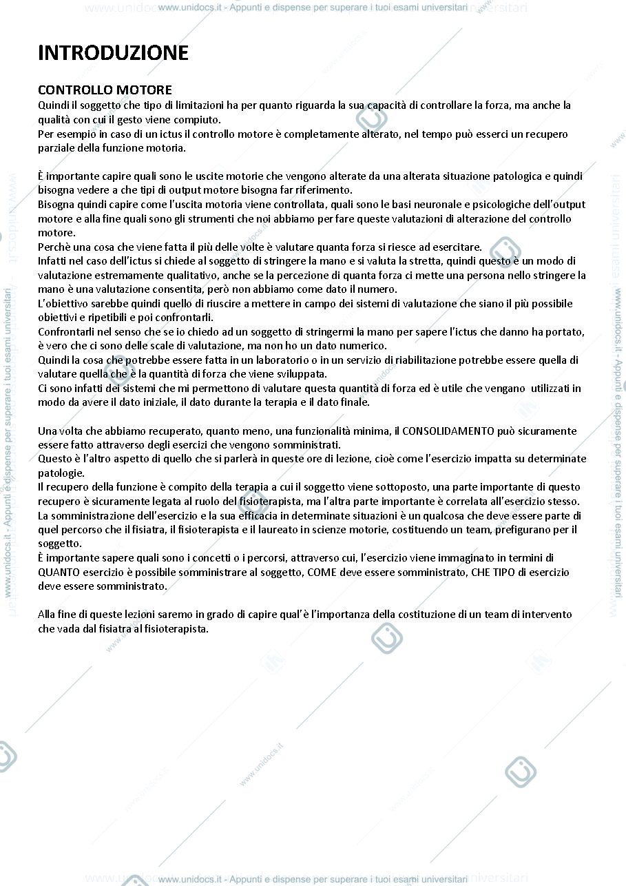 Anteprima pagina 1 — Metodologie fisioterapiche