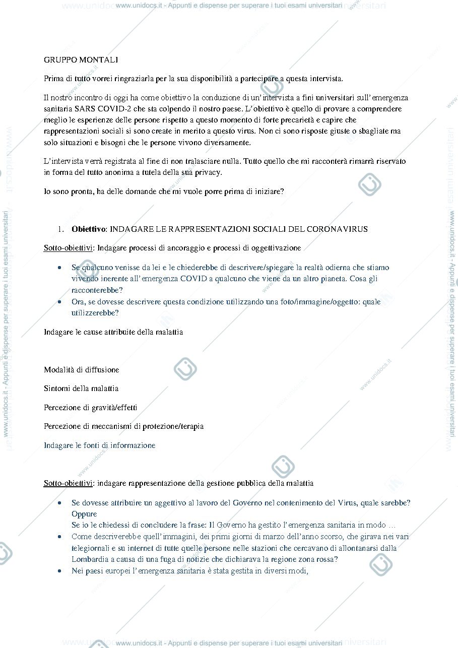 Anteprima pagina 1 — Esempio di lavoro di gruppo Montali 2020-2021