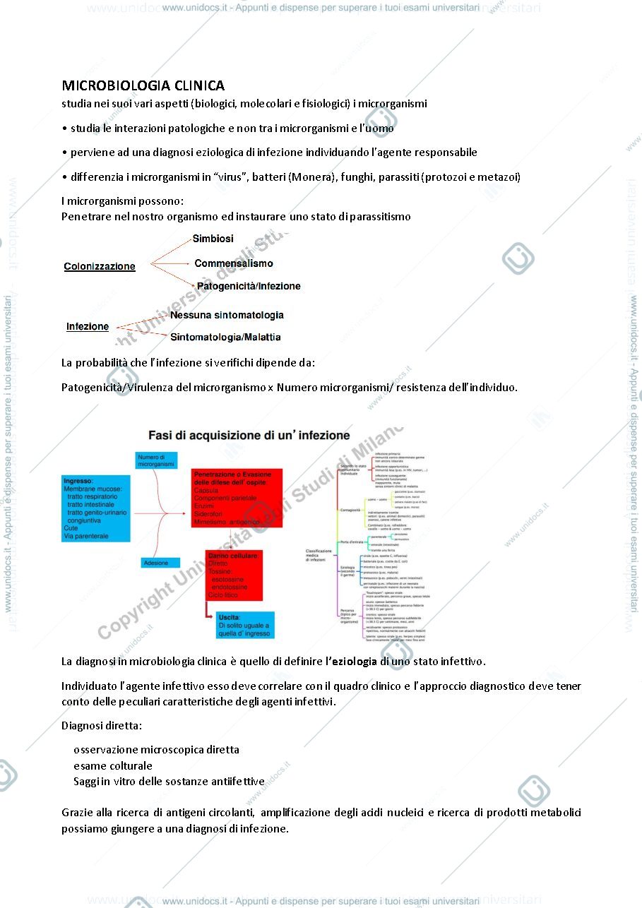 Anteprima pagina 1 — Microbiologia 