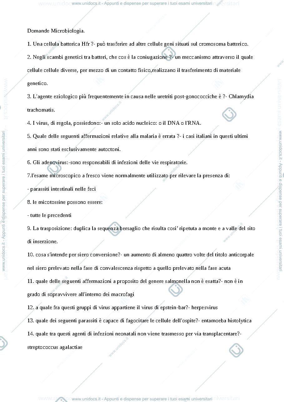 Anteprima pagina 1 — Microbiologia con elementi di botanica farmaceutica