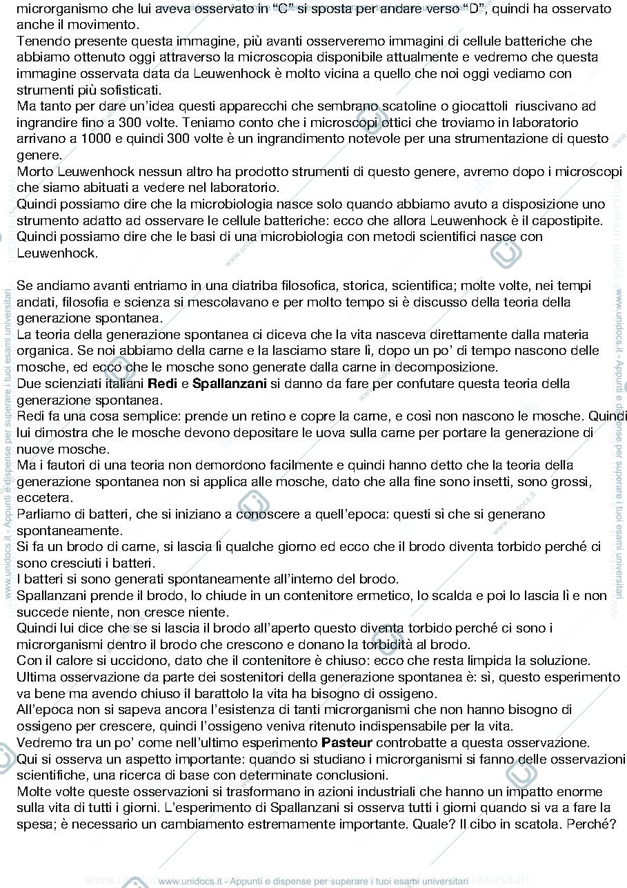 Anteprima pagina 2 — sbobine Microbiologia con laboratorio 