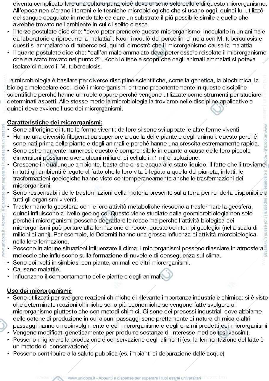 Anteprima pagina 5 — sbobine Microbiologia con laboratorio 