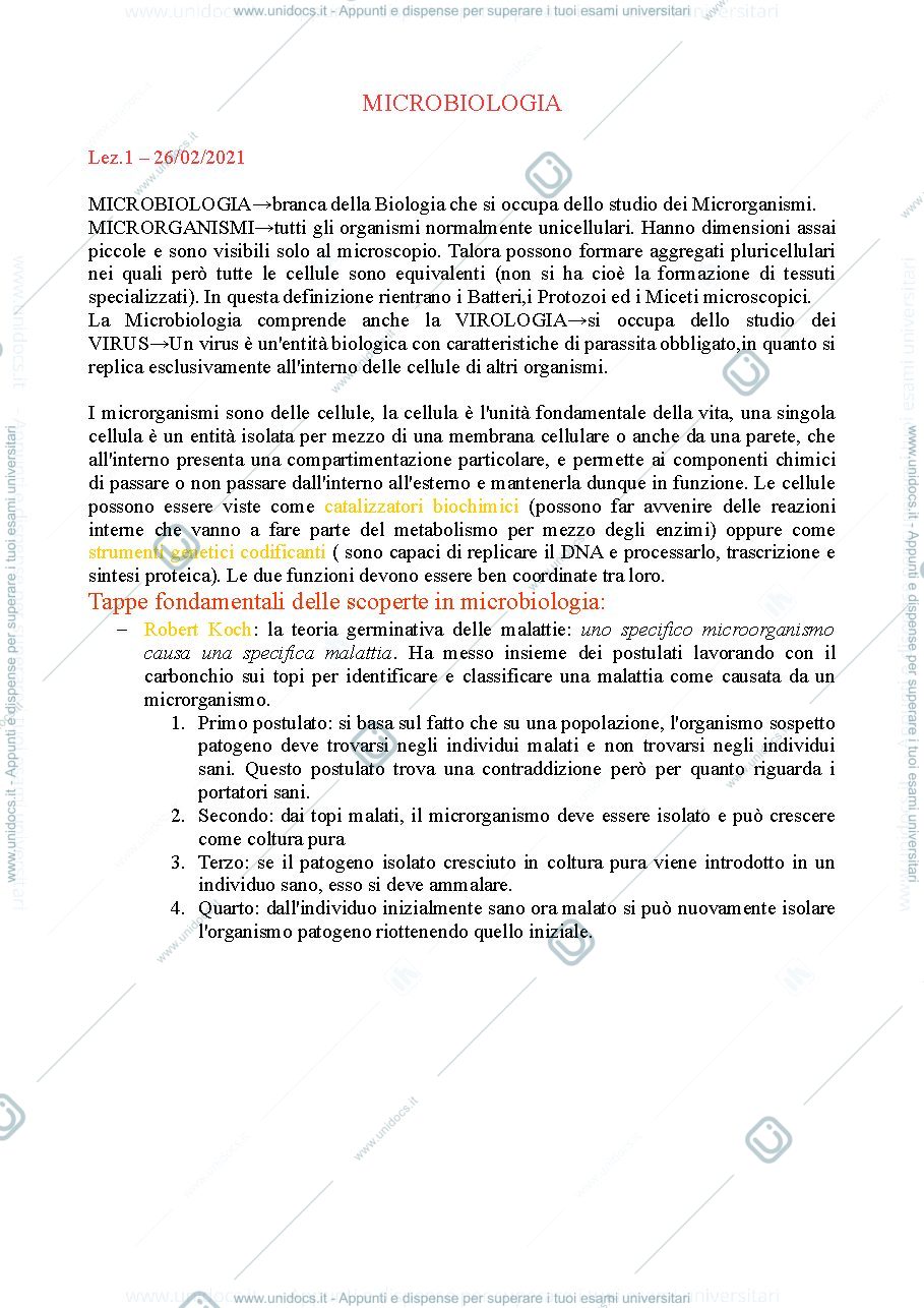 Anteprima pagina 1 — microbiologia 