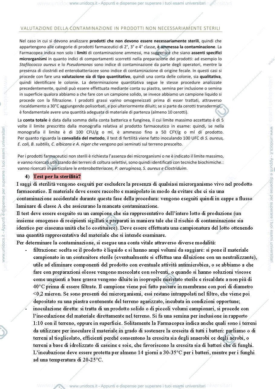 Anteprima pagina 3 — Esame microbiologia
