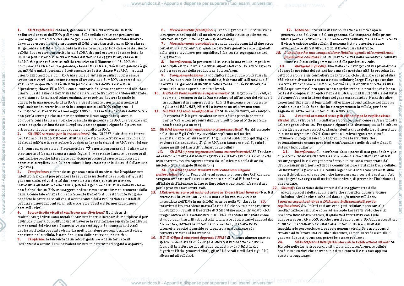 Anteprima pagina 1 — Esempi domande
