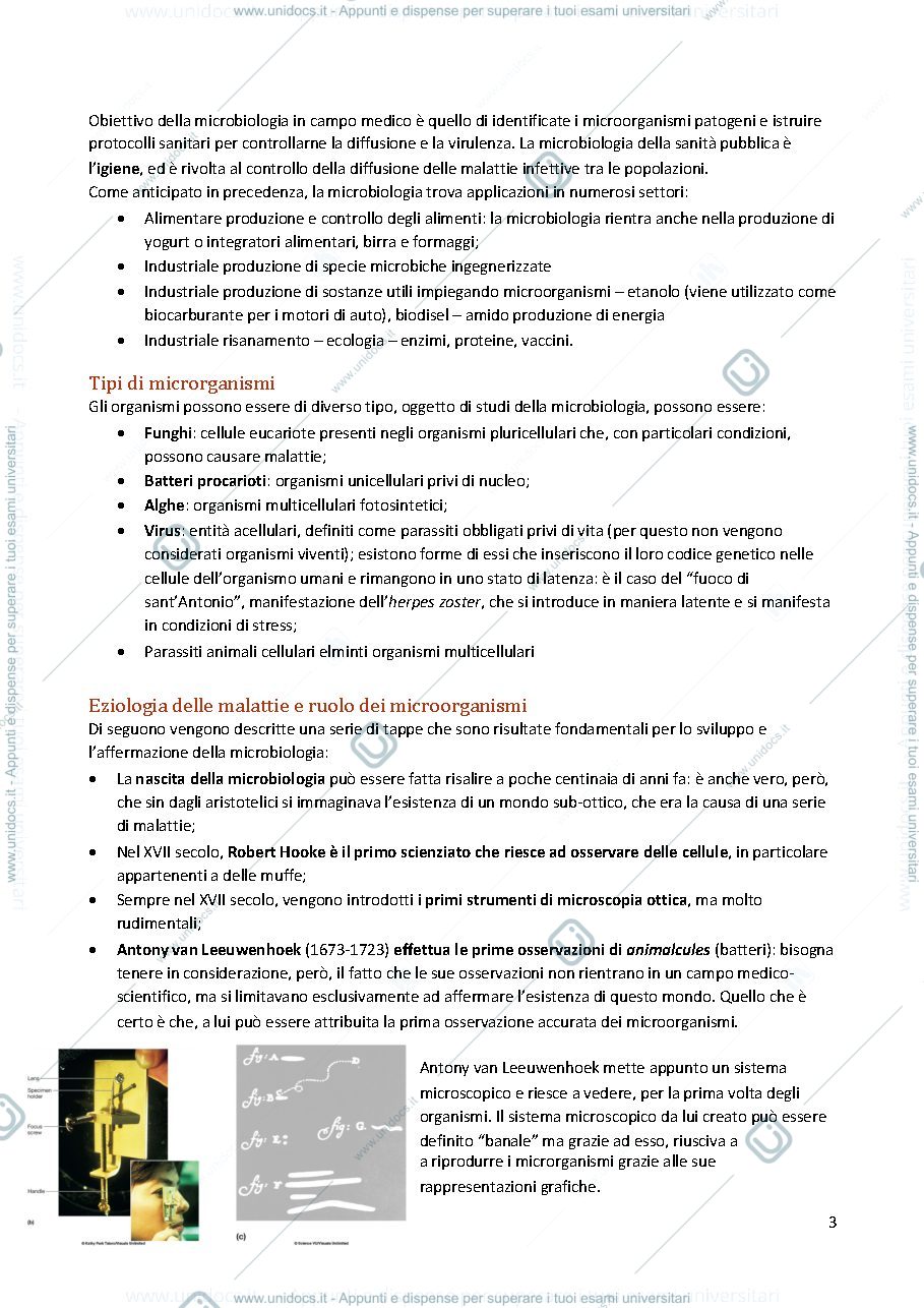 Anteprima pagina 3 — Microbiologia 