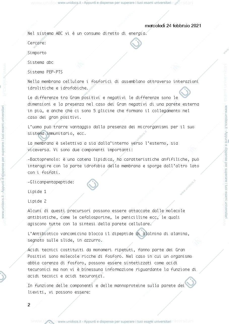 Anteprima pagina 2 — Microbiologia generale 