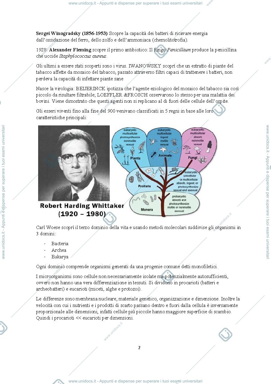 Anteprima pagina 2 — appunti di microbiologia