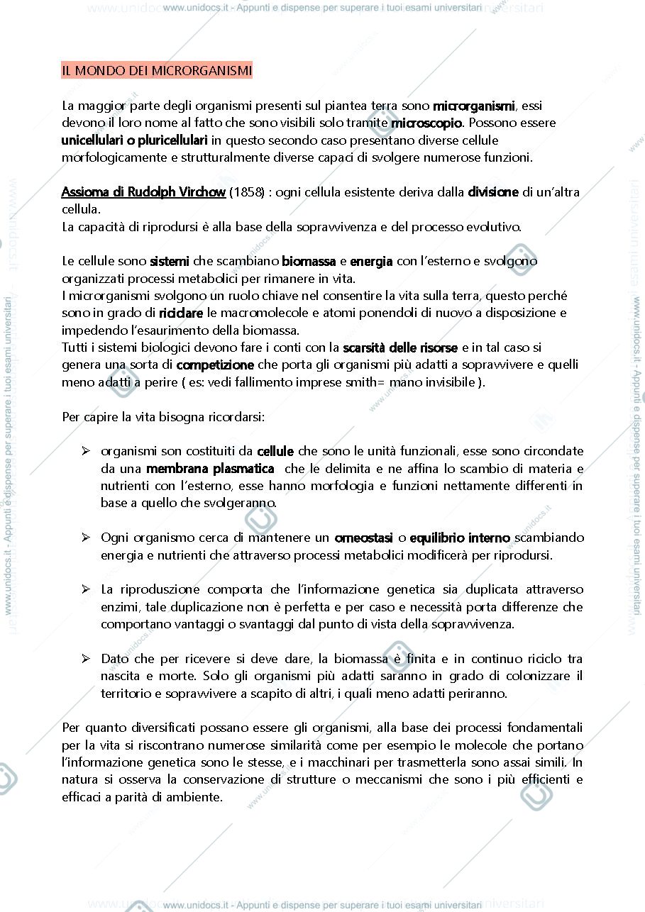 Anteprima pagina 1 — POstulati di koch e introduzione 