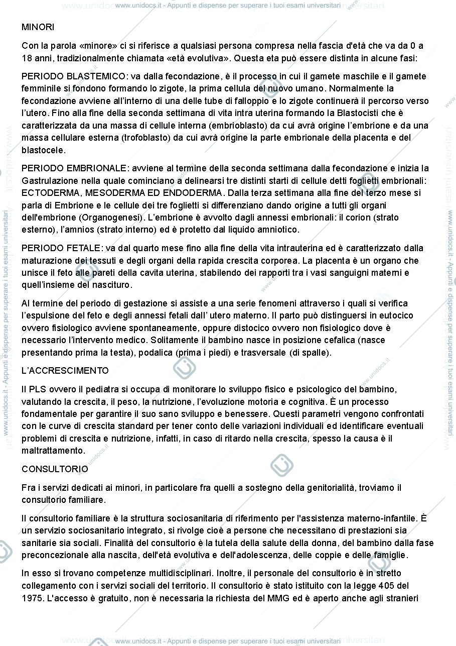Anteprima pagina 1 — Minori