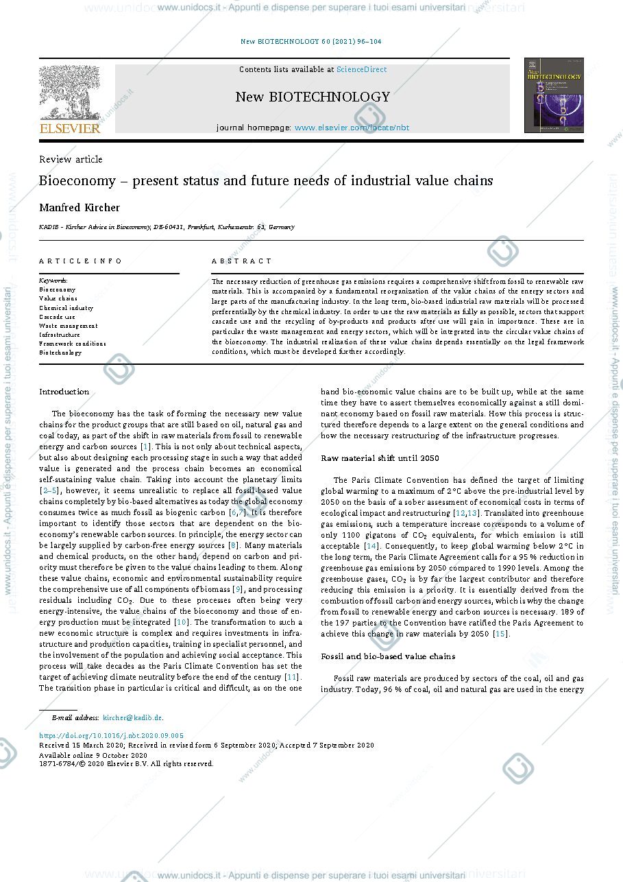 Anteprima pagina 1 — A Roadmap for Industry to Harness Biotechnology for a More Circular Economy