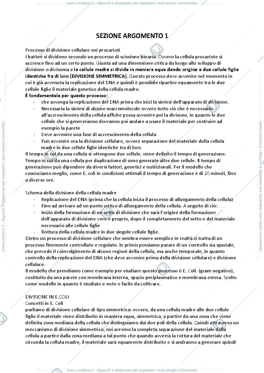 Anteprima pagina 2 — Microbiologia molecolare