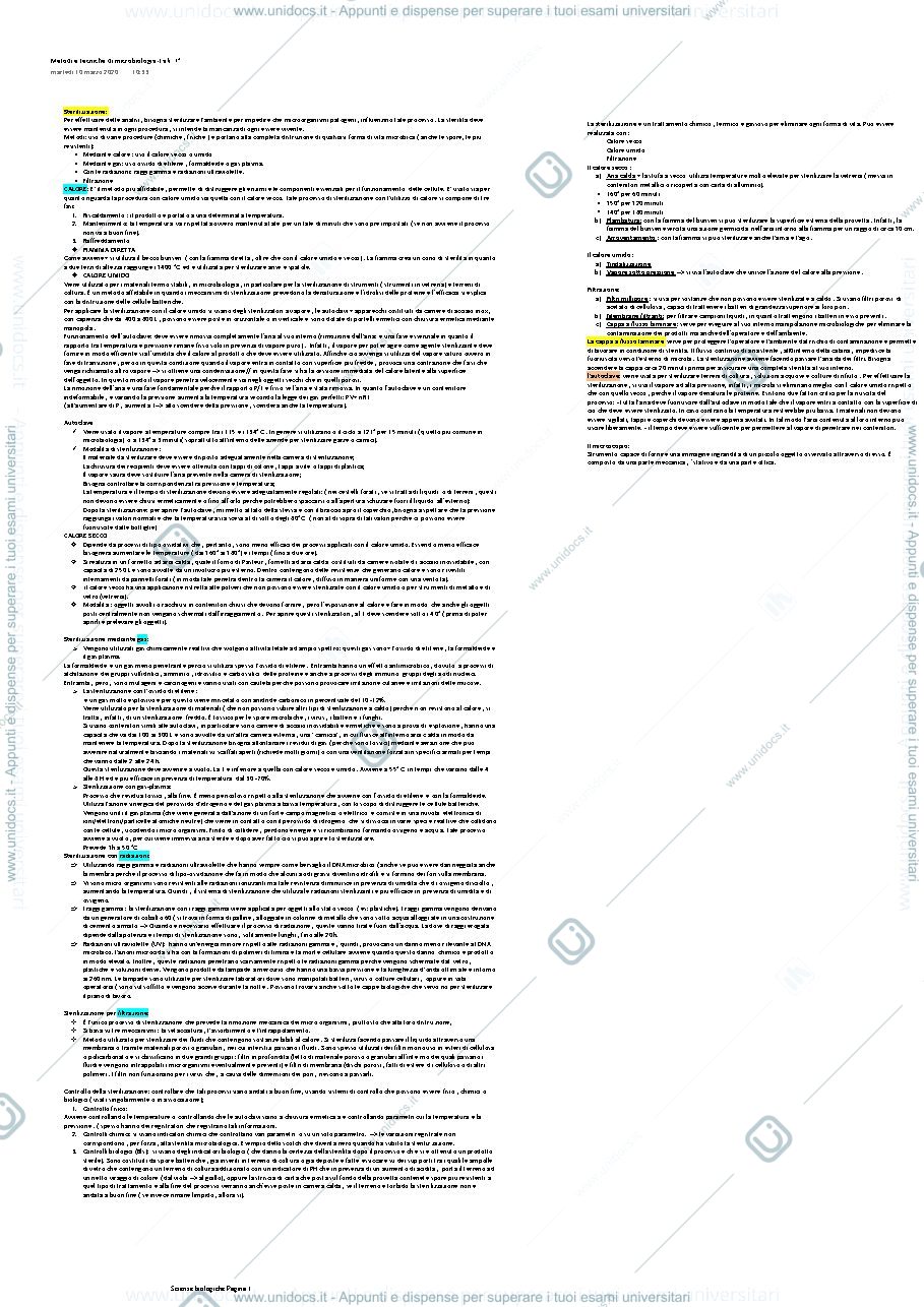 Anteprima pagina 1 — Sterilizzazione