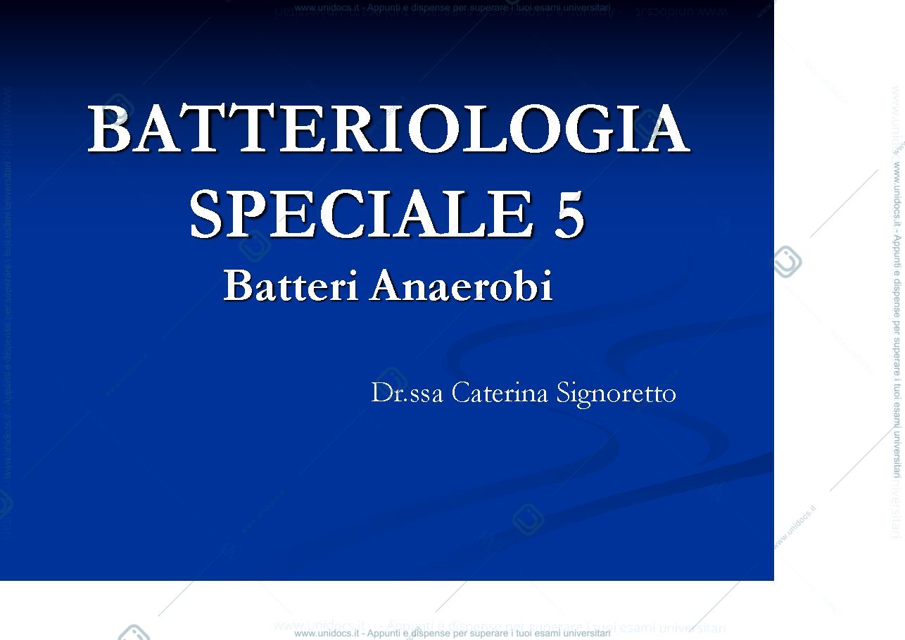 Anteprima pagina 1 — batteriologia 5