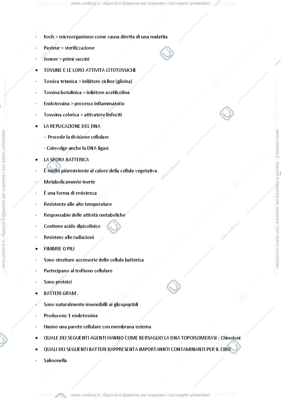 Anteprima pagina 2 — domande microbiologia