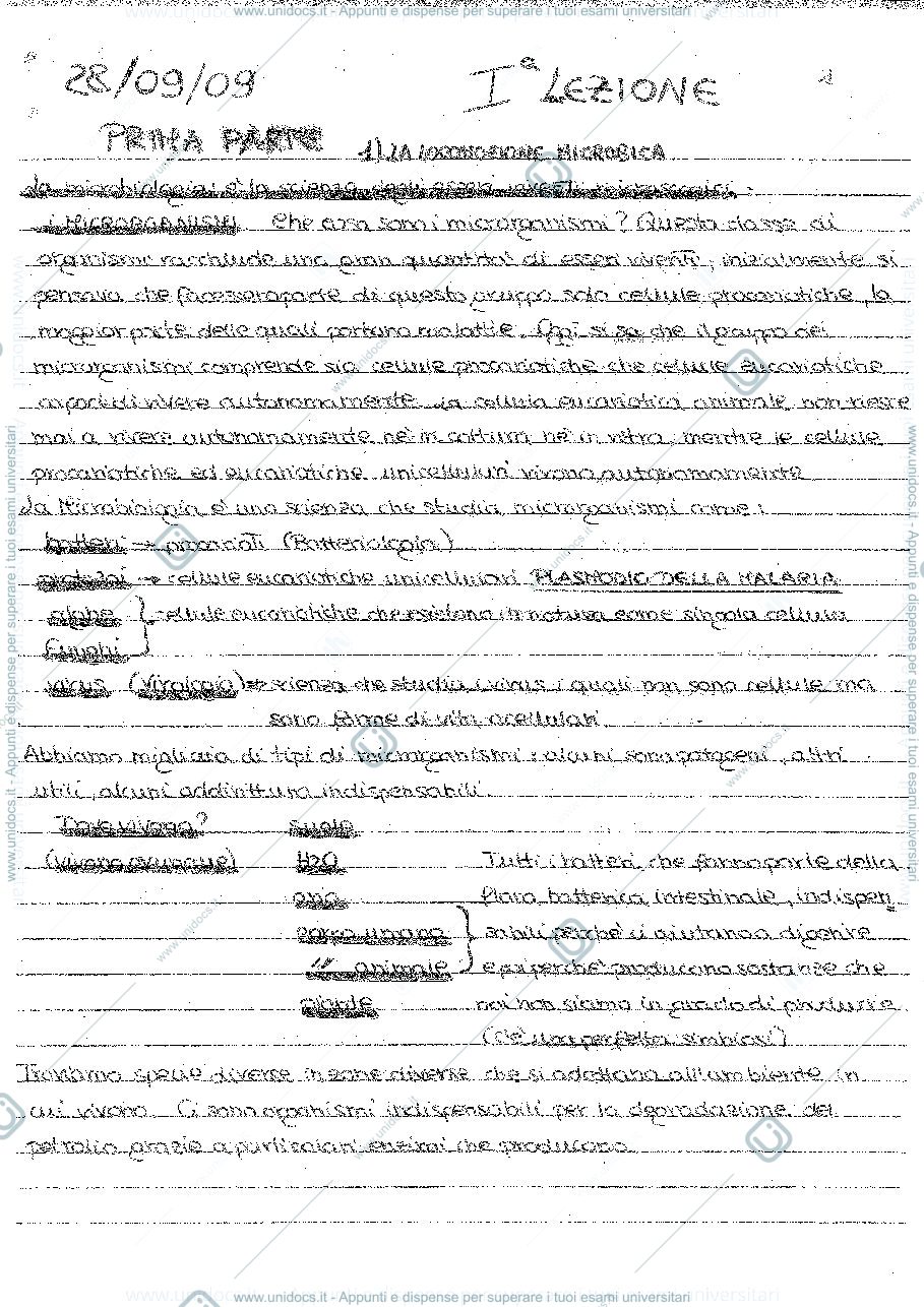 Anteprima pagina 1 — microbiologia 