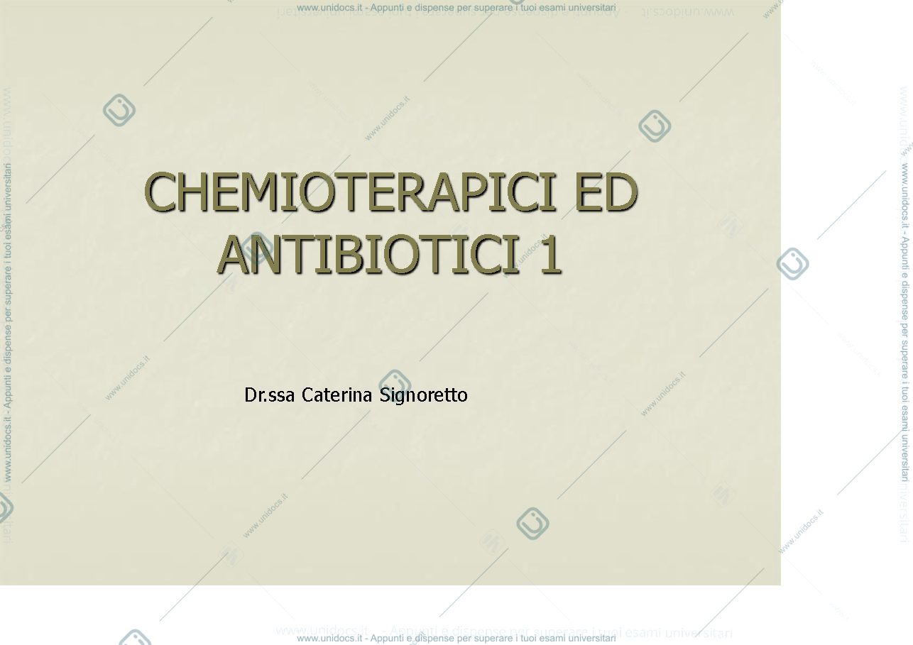 Anteprima pagina 1 — antibiotici 1