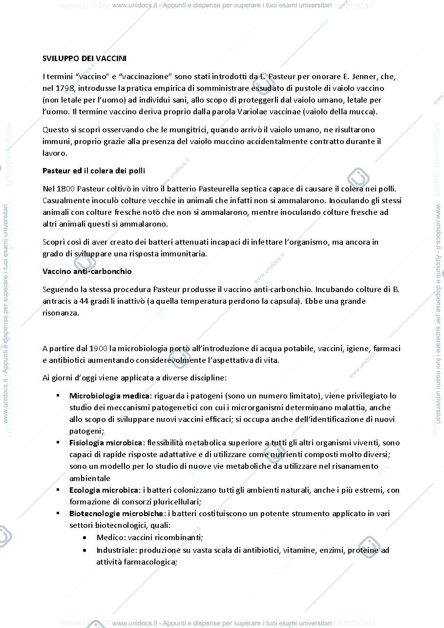 Anteprima pagina 4 — Sbobine Microbiologia 2023-2024