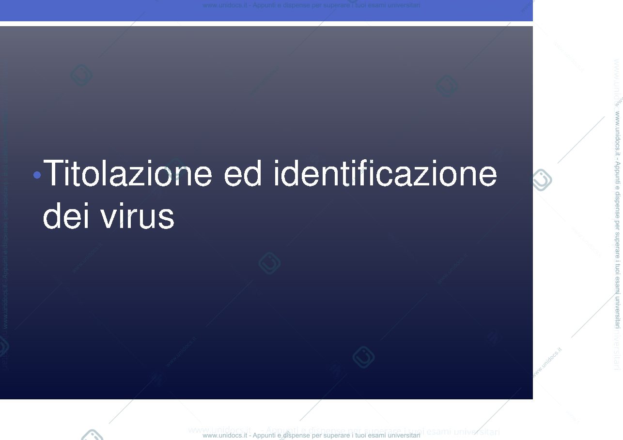 Anteprima pagina 1 — titolazione dei virus