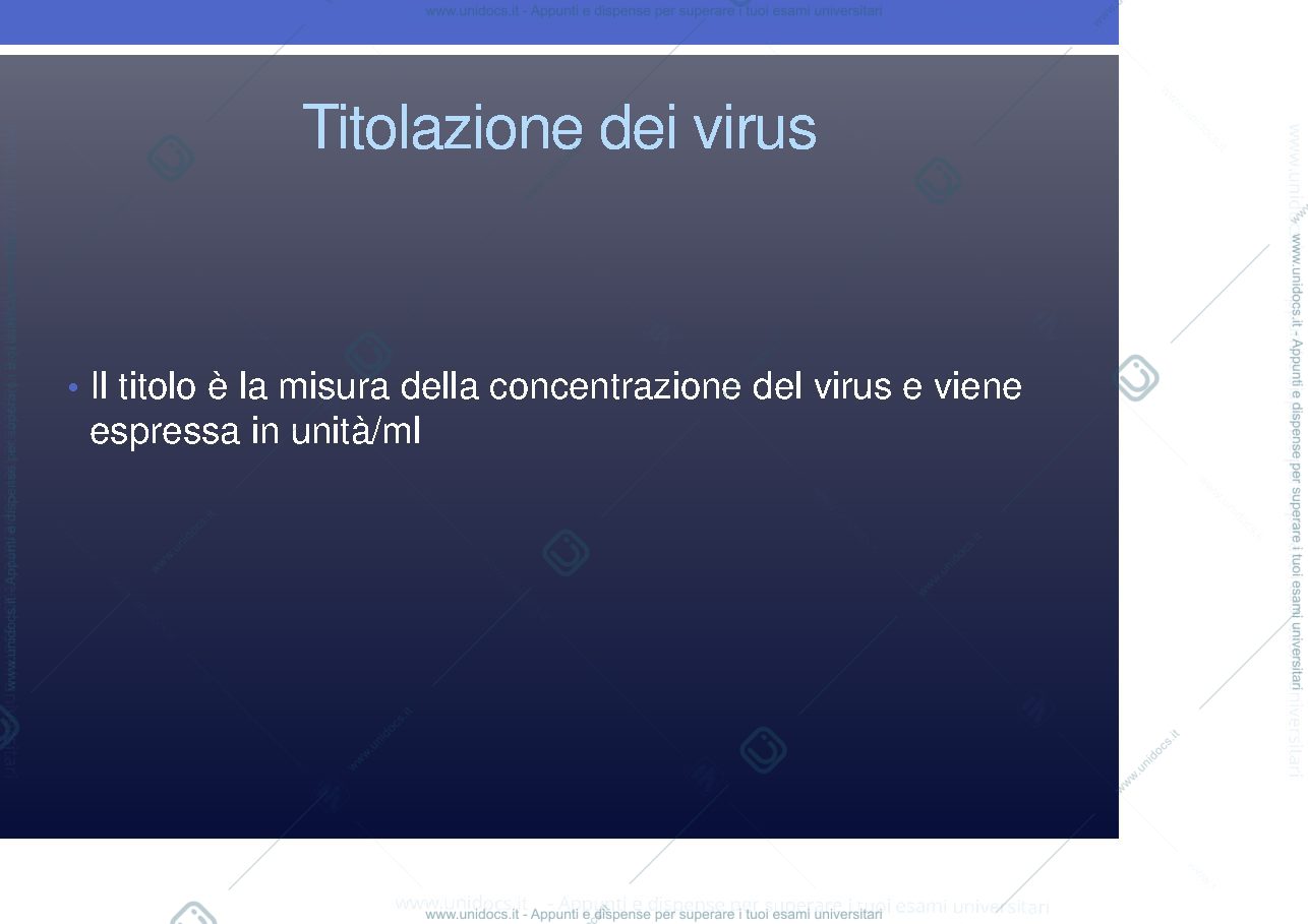 Anteprima pagina 2 — titolazione dei virus
