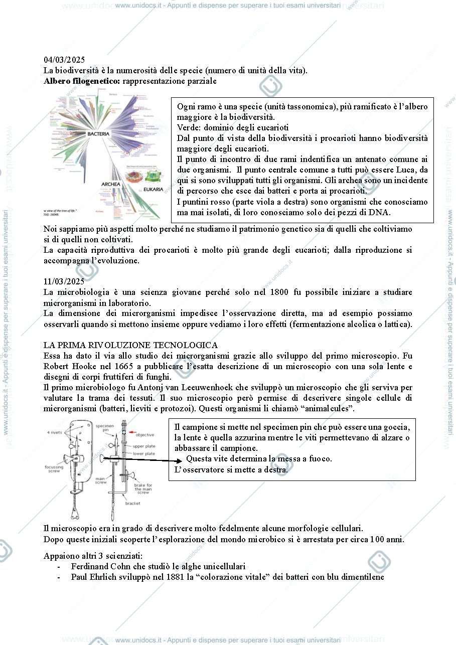 Anteprima pagina 1 — microbiologia