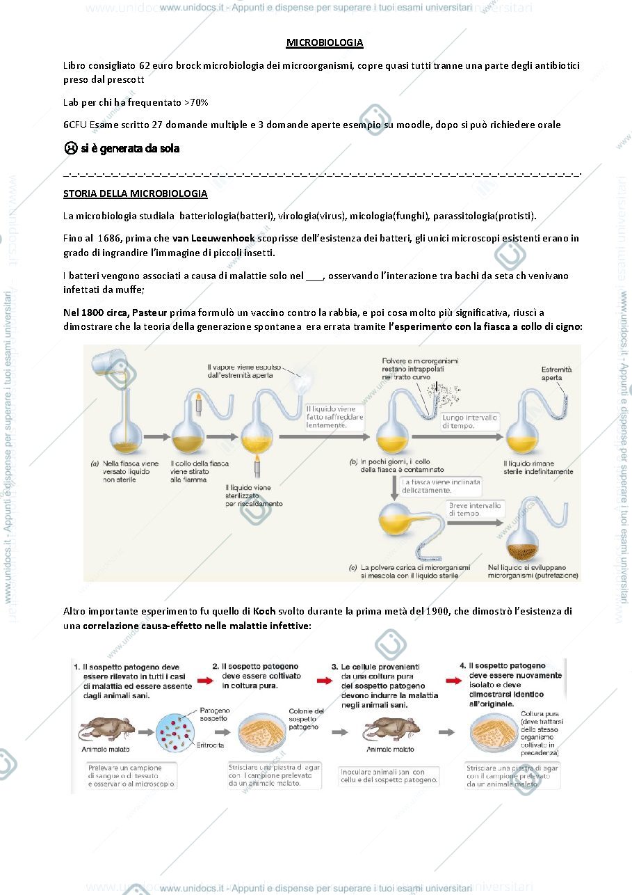 Anteprima pagina 1 — introduzione alla microbiologia