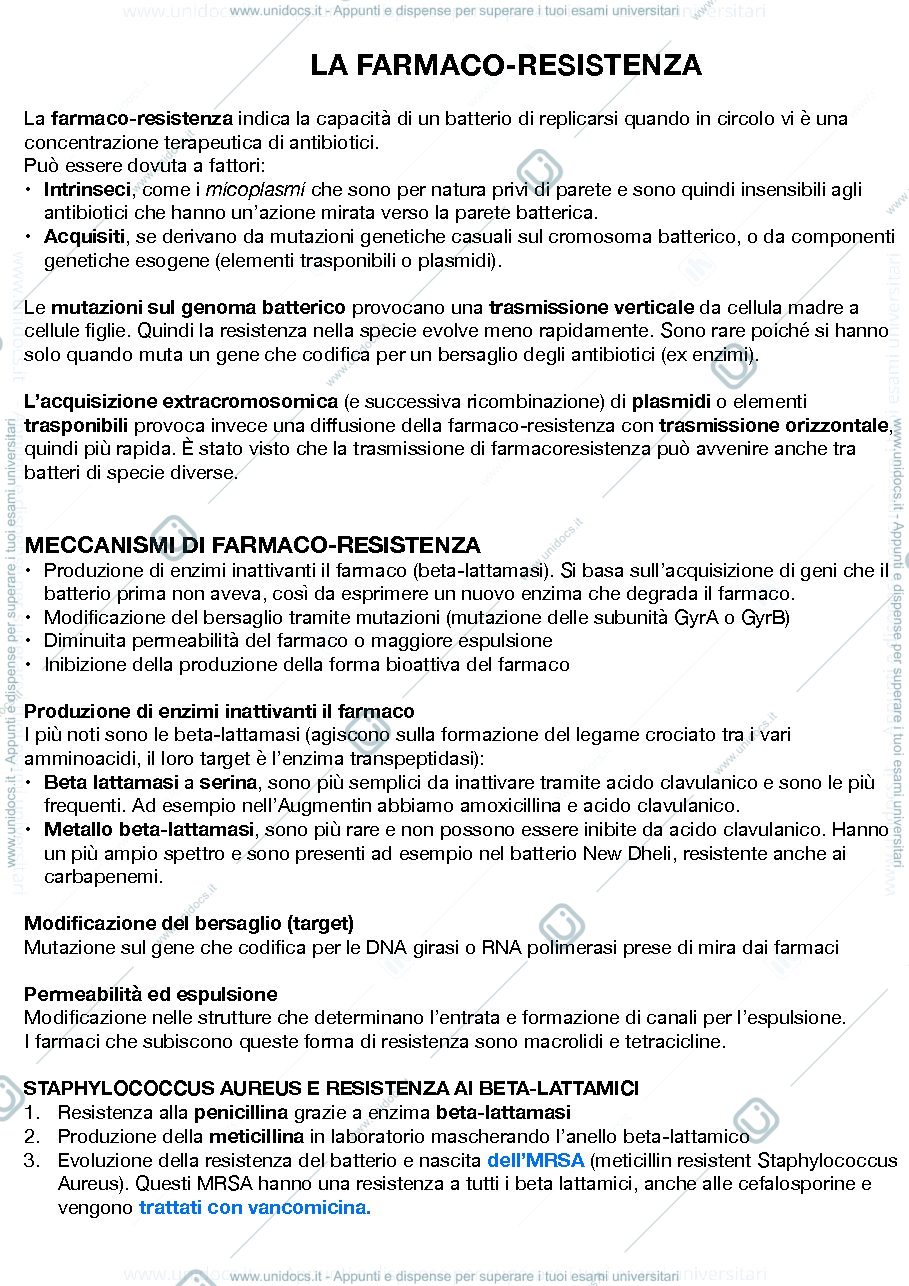 Anteprima pagina 1 — farmaco-resistenza