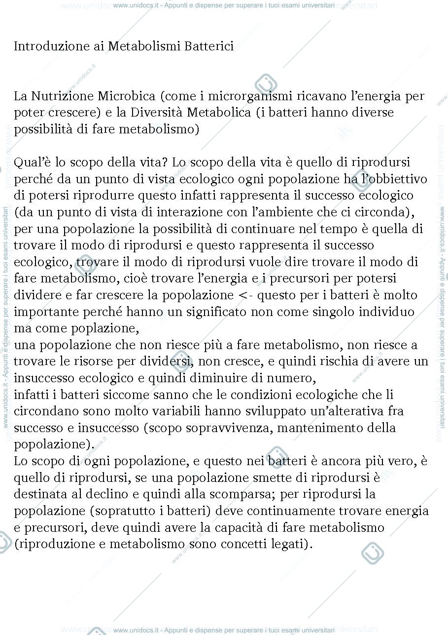 Anteprima pagina 1 — Microbiologia