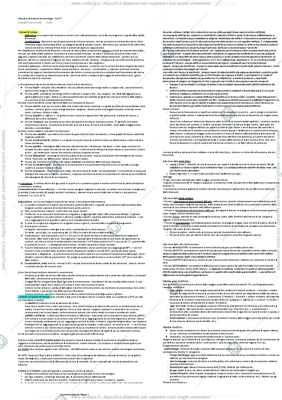 Anteprima pagina 1 — terreni di coltura