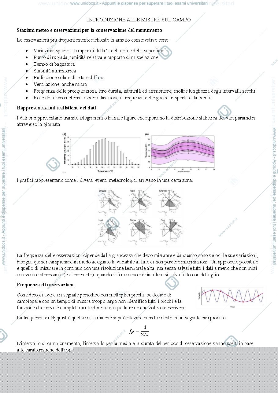 Anteprima pagina 4 — Appunti Microclimatologia per i Beni Culturali (Prof. Giudici)
