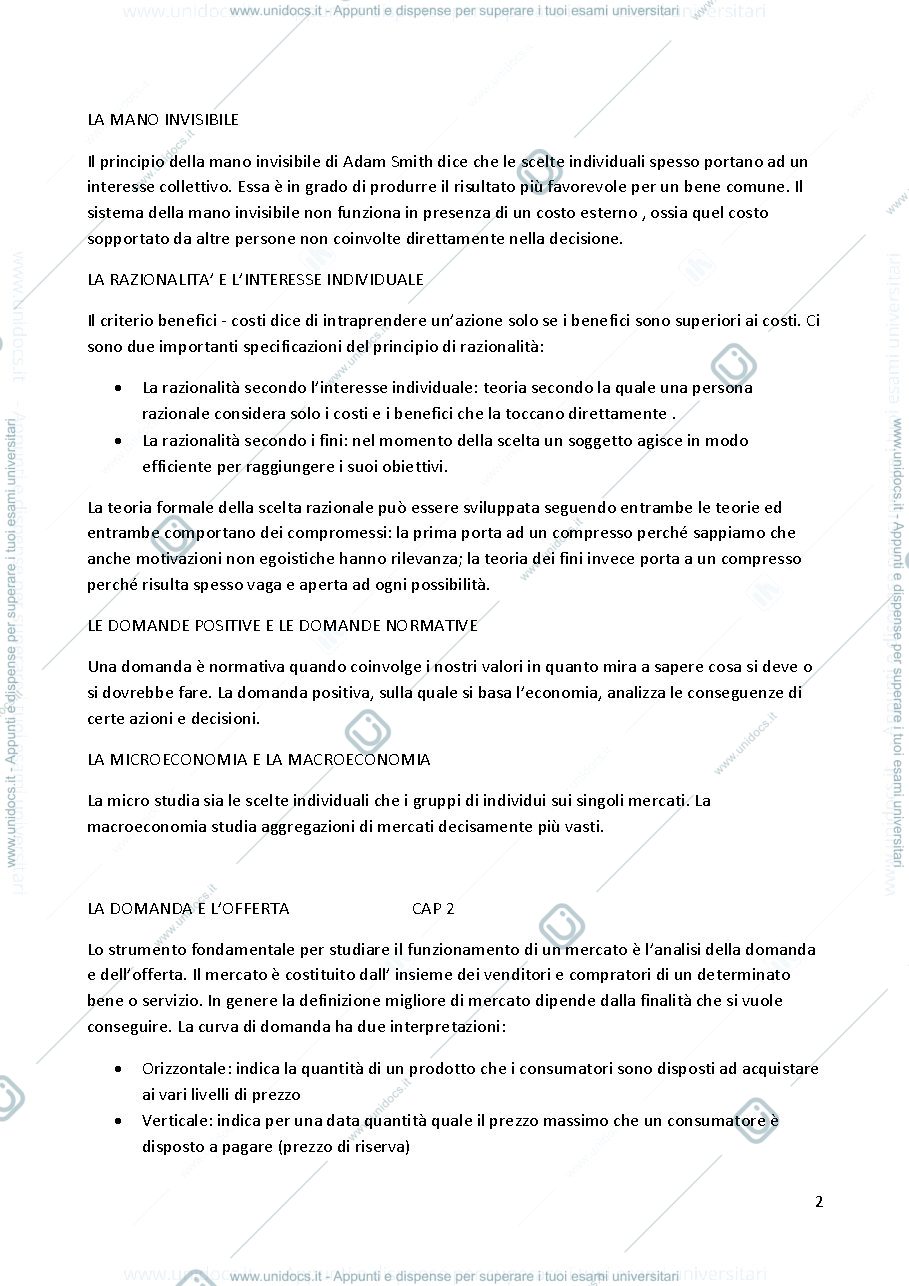 Anteprima pagina 2 — Microeconomia 2 parziale